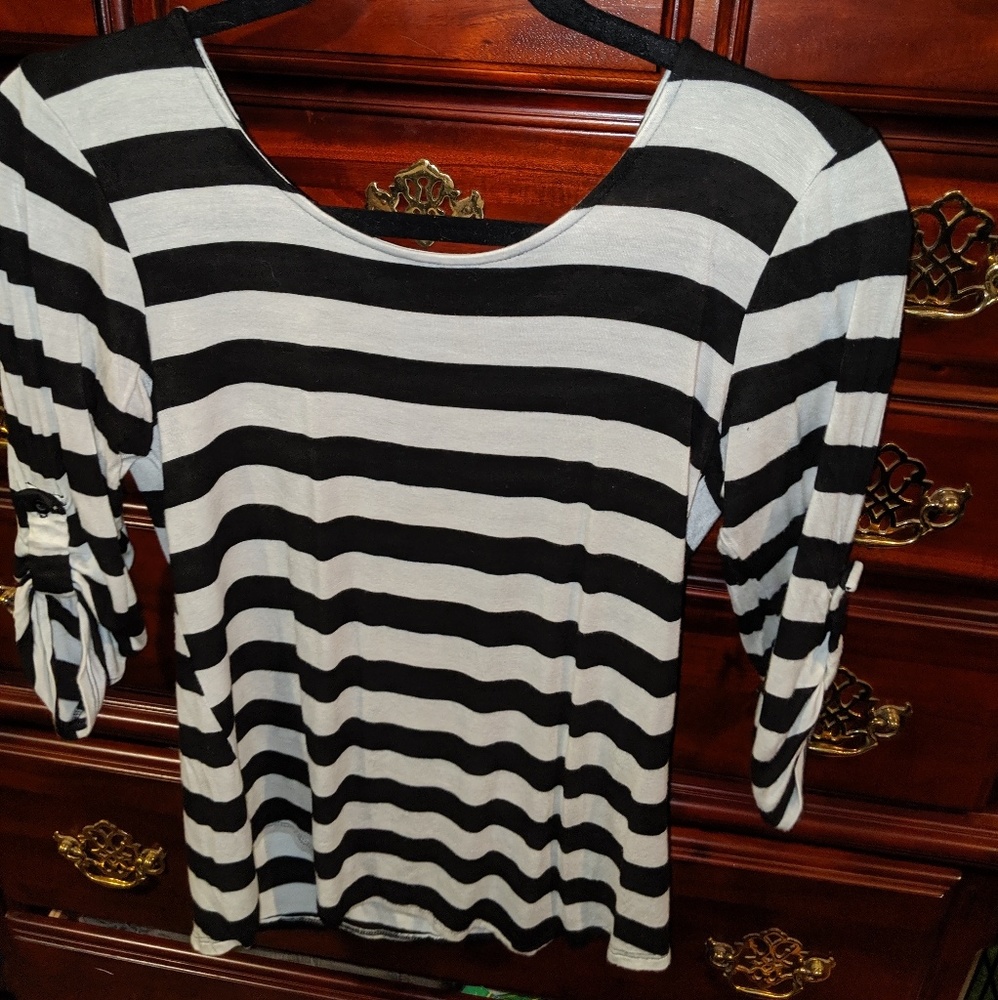 Faith and Joy Striped Blouse